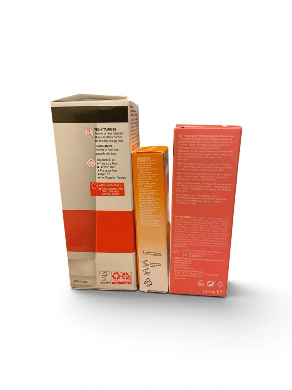 Neutrogena Gel Hydrator, Moisturizer And Clear & Defend Salicylic Acid NIP